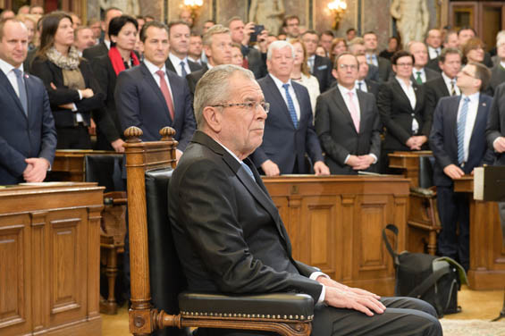 18. Bundesversammlung aus Anlass der Angelobung des neu gewhlten Bundesprsidenten Alexander Van der Bellen